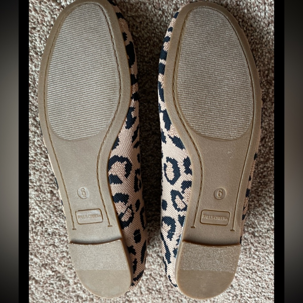 NEW Woman’s Knit Ballet Cushioned Flats Leopard Print. Size 6, 7 & 11 - Picture 5 of 5